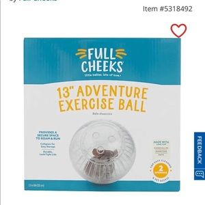 1.    Full Cheeks Small Pet Adventure Exercise Ball - 13in